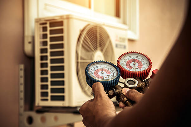 Professional Ac Installation technician working in Moravia, NY